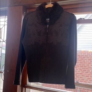 Vintage Elegant chocolate, brown, suede, material Jacket